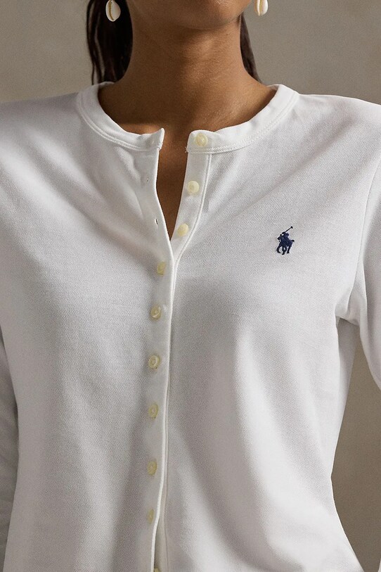 Majica dugih rukava Polo Ralph Lauren bijela 211941175