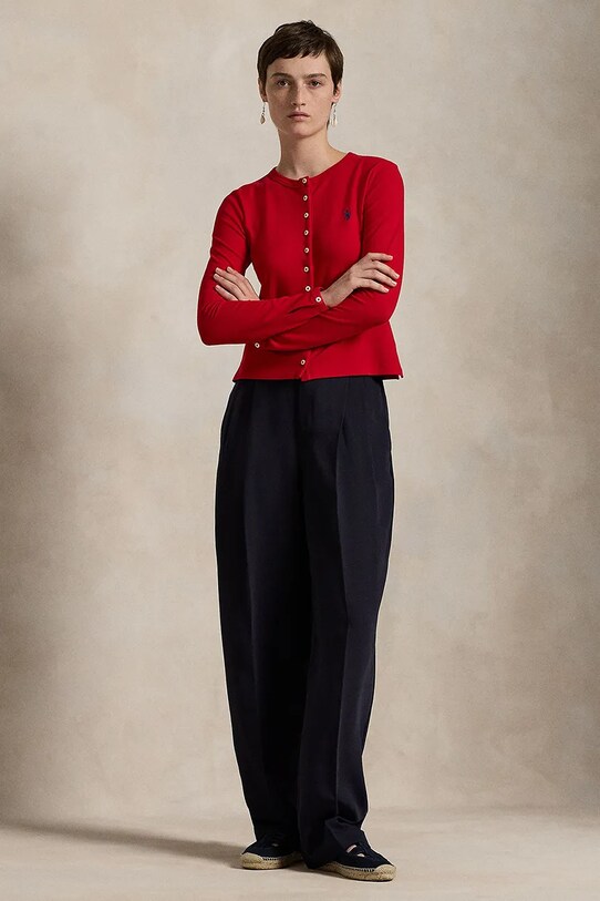 Oblačila Majica z dolgimi rokavi Polo Ralph Lauren 211941175 rdeča
