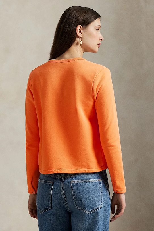 Polo Ralph Lauren kardigan damski z bawełną 211941177 pomarańczowy SS26