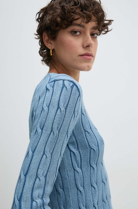 Bavlněný svetr Polo Ralph Lauren modrá 211941560