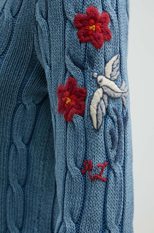 Bavlněný svetr Polo Ralph Lauren 211941560 modrá