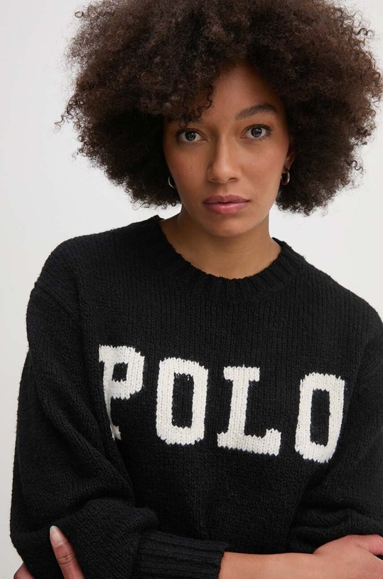 Polo Ralph Lauren sweter z domieszką wełny czarny 211941574