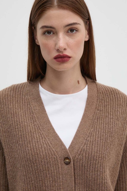 Polo Ralph Lauren kardigan wełniany brązowy 211944515