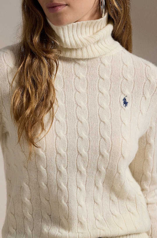 Vlněný svetr Polo Ralph Lauren bílá 211888686