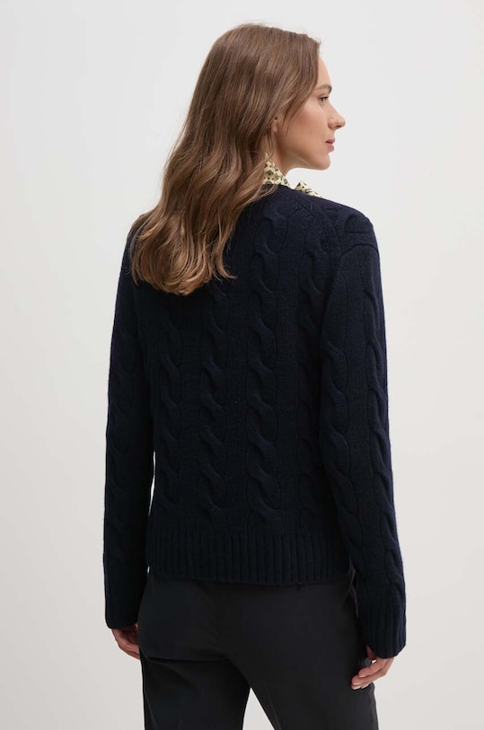 Odzież Polo Ralph Lauren sweter wełniany 211926543 granatowy