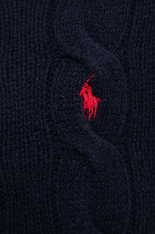 Шерстяной свитер Polo Ralph Lauren 211926543 тёмно-синий