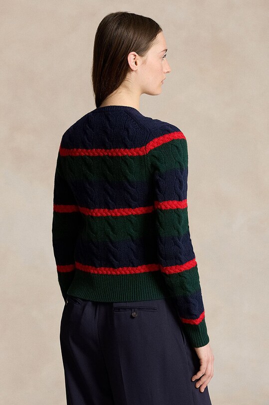 Polo Ralph Lauren kardigan wełniany 211941587 multicolor AW24