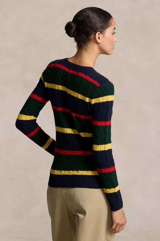 Вовняний светр Polo Ralph Lauren 211941588 барвистий AW24