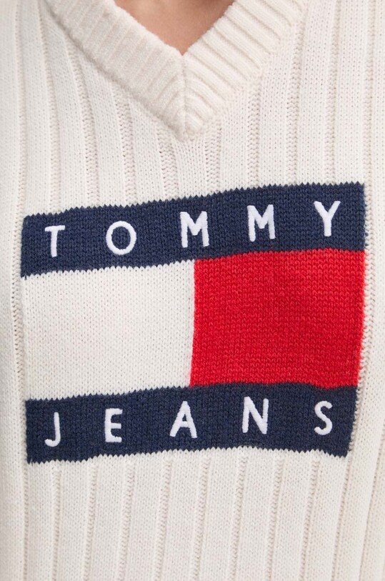 Свитер Tommy Jeans DW0DW18528 бежевый
