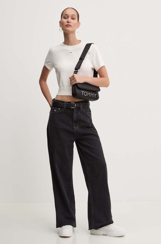 Πουλόβερ Tommy Jeans DW0DW18530 μπεζ AW24