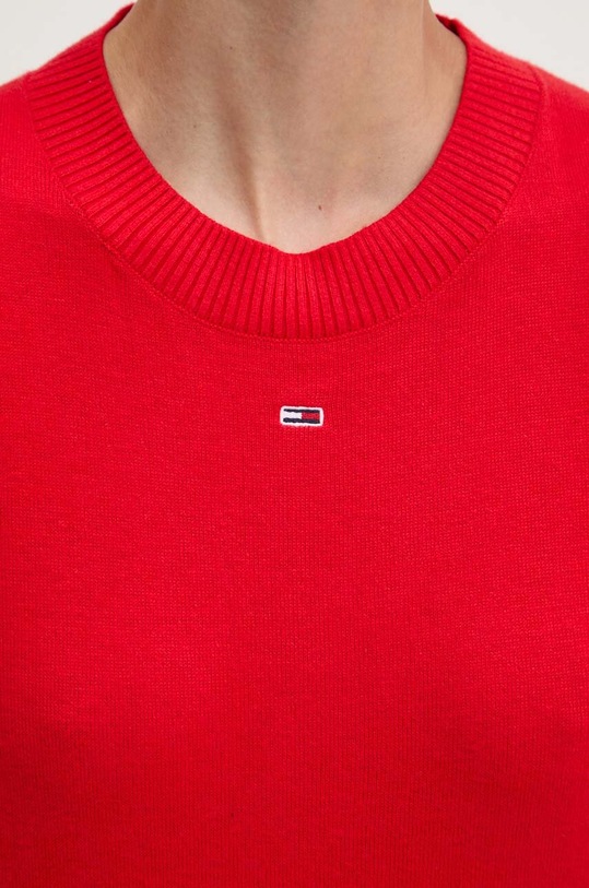 Tommy Jeans sweter DW0DW18530 czerwony