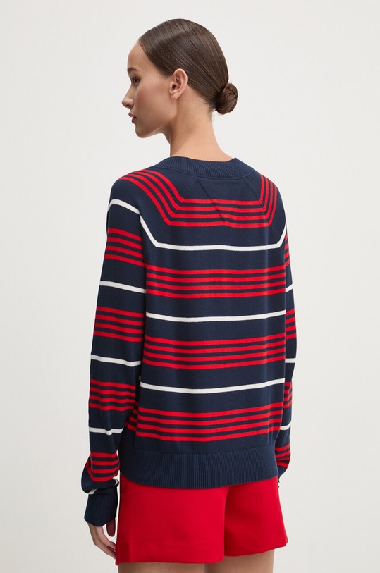 Îmbrăcăminte Tommy Jeans pulover de bumbac DW0DW18652 bleumarin