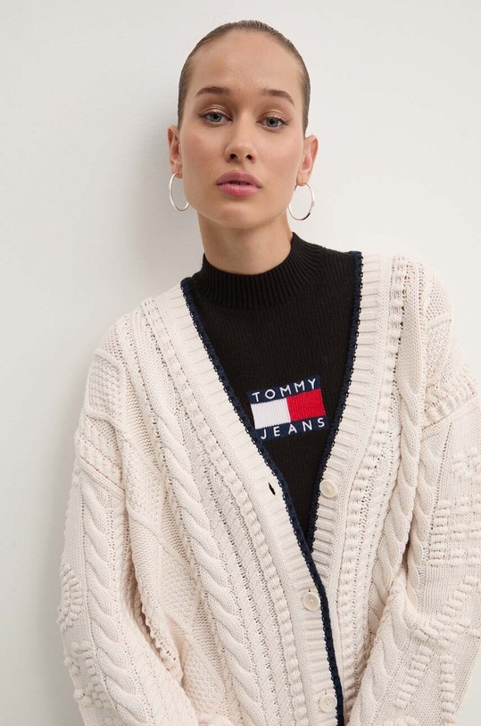 Tommy Jeans kardigan DW0DW18521 beżowy