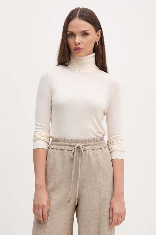 Свитер с примесью шелка Lauren Ralph Lauren остальные бежевый 200940470