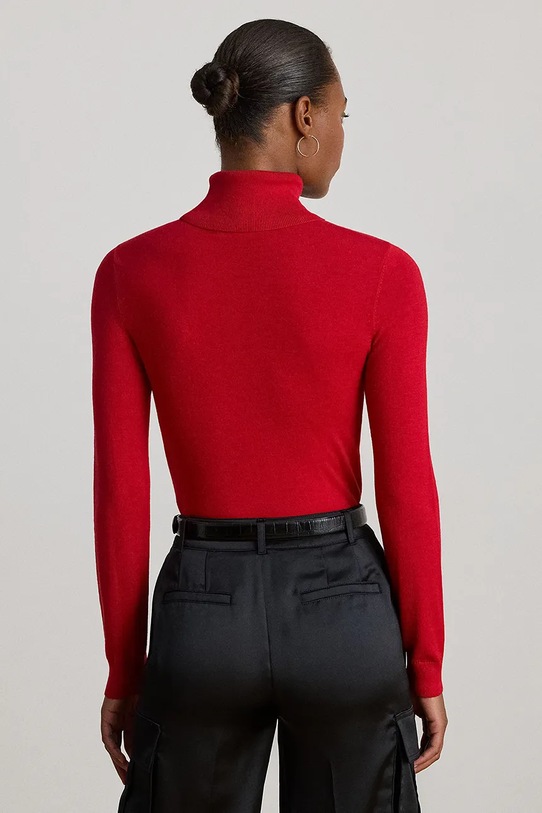 Πουλόβερ με προσθήκη μεταξιού Lauren Ralph Lauren 200940470 κόκκινο AW25