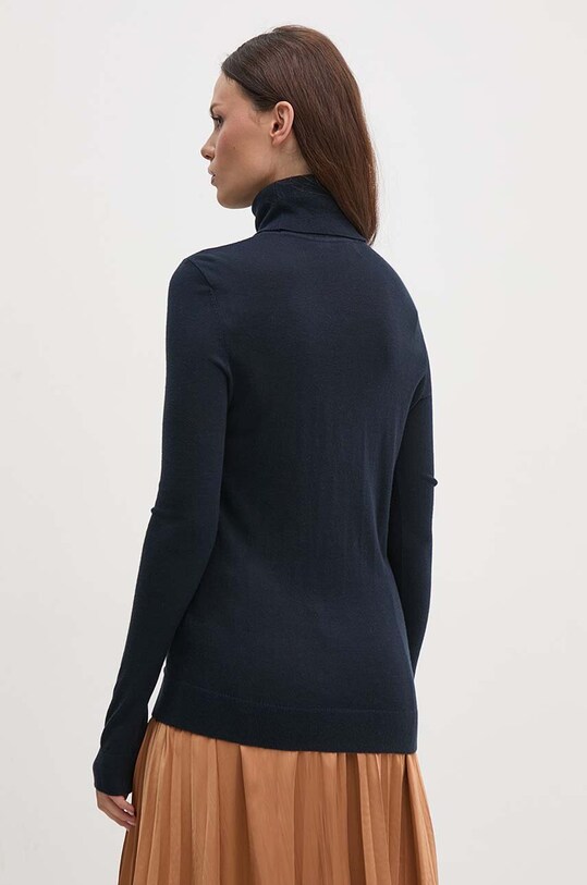 Îmbrăcăminte Lauren Ralph Lauren pulover din amestec de mătase 200940470 bleumarin