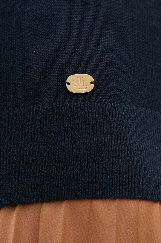 Lauren Ralph Lauren pulover din amestec de mătase 200940470 bleumarin