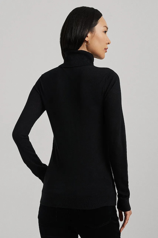 Pulover s dodatkom svile Lauren Ralph Lauren 200940470 crna AW25
