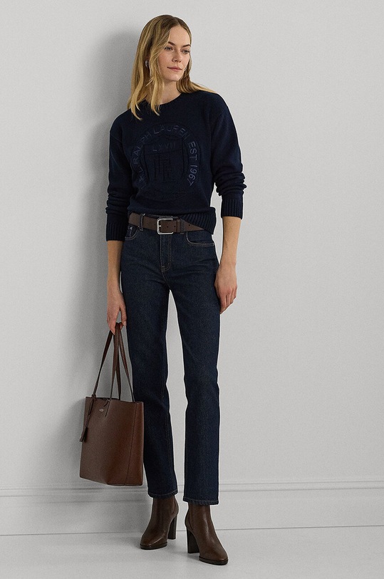 Oblečení Bavlněný svetr Lauren Ralph Lauren 200940590 námořnická modř