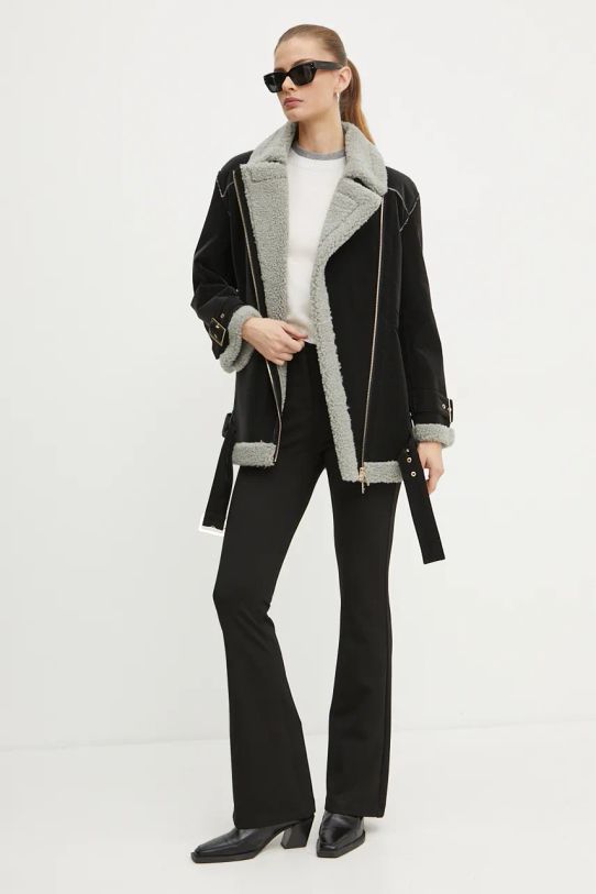 Pinko sweter wełniany 104342.A277 beżowy AW24