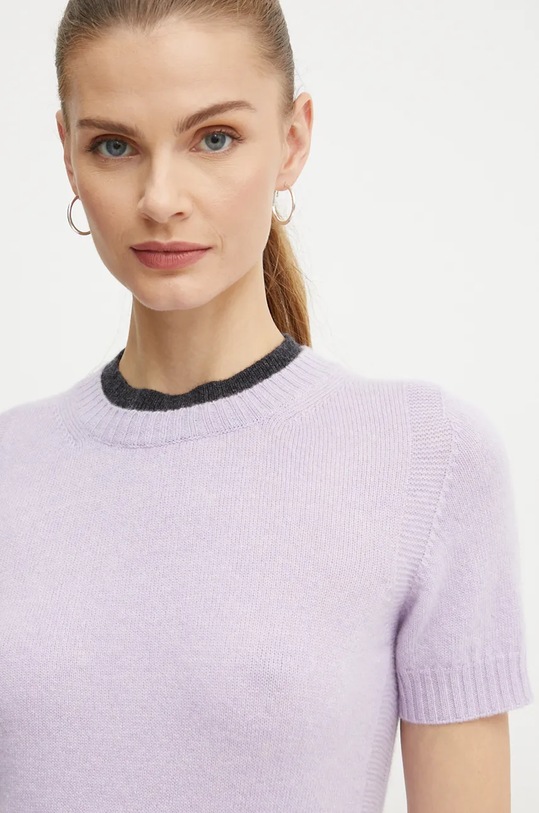 Pinko sweter wełniany fioletowy 104342.A277