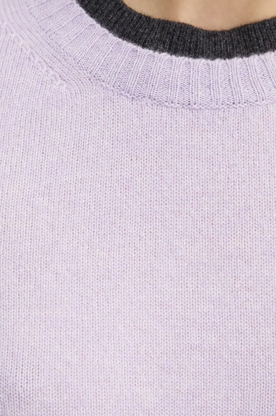 Pinko sweter wełniany 104342.A277 fioletowy