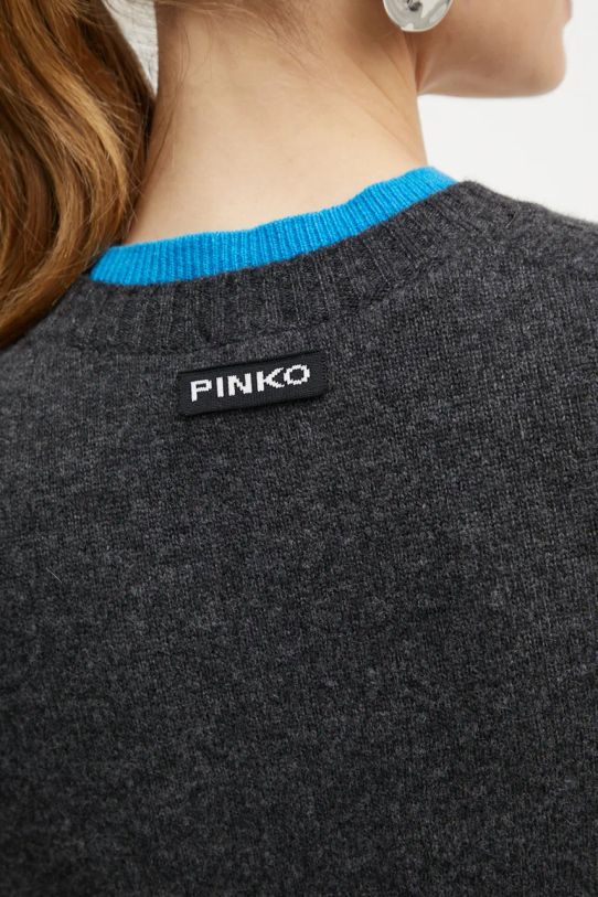 Pinko sweter wełniany 104342.A277 szary