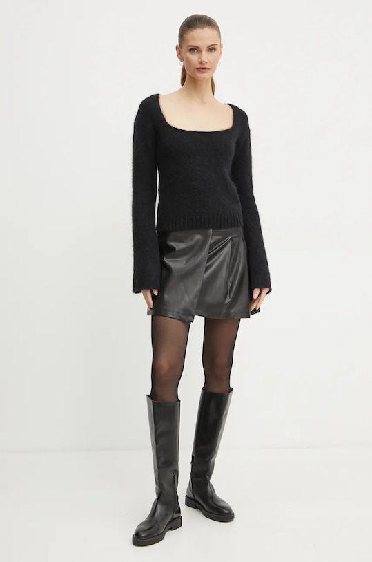 Вовняний светр Pinko 104472.A28L чорний AW24