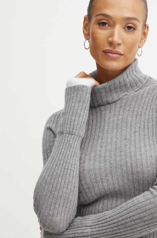 Pinko sweter wełniany 104344.A278 szary