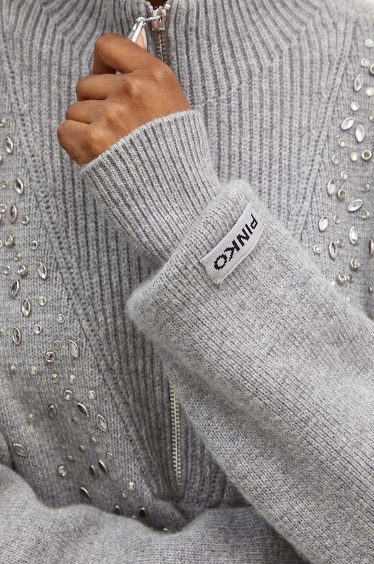 Pinko sweter z domieszką wełny 104324.A27A szary