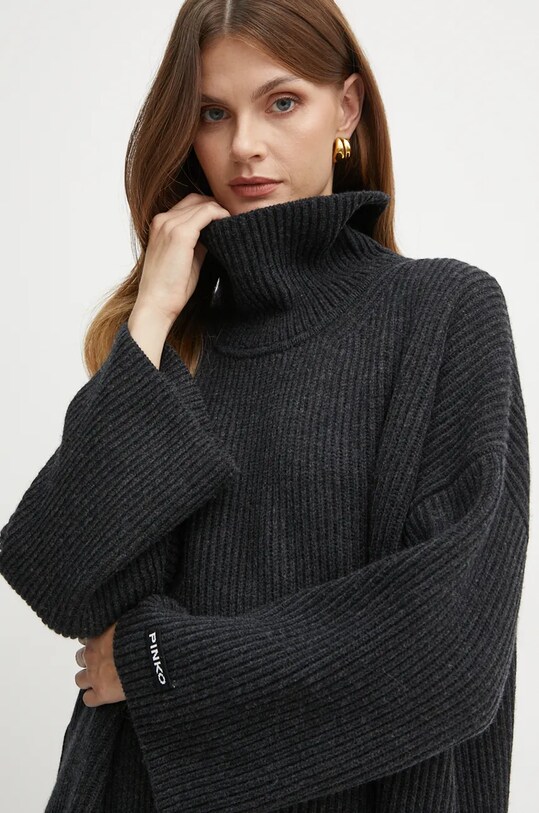 Вовняний светр Pinko сірий 104391.A27B