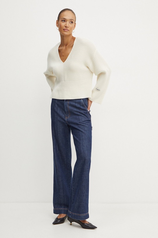 Vuneni pulover Pinko 104389.A27B bež AW24