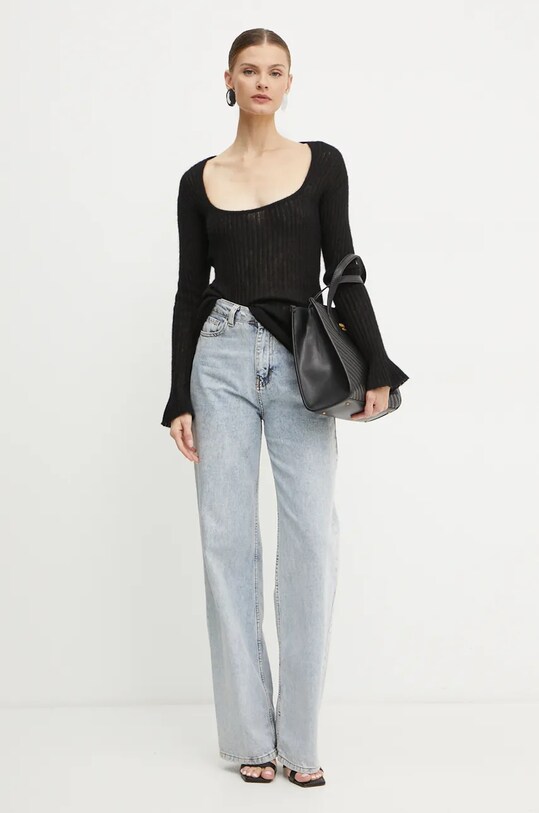Вовняний светр Pinko 104346.A26W чорний AW24