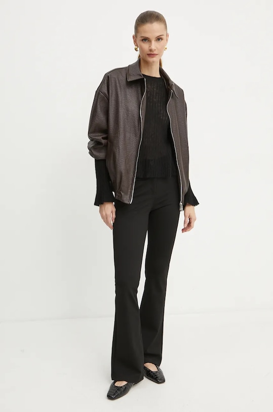 Pinko sweter wełniany 104347.A26W czarny AW24