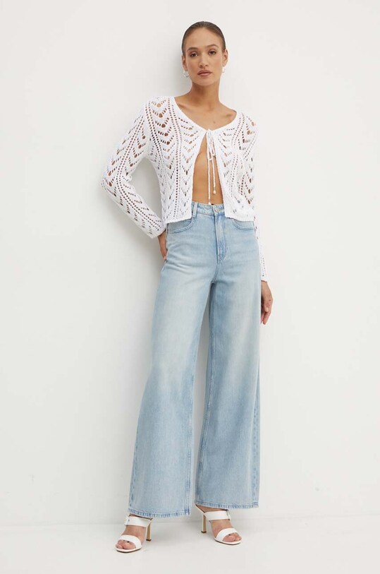 Miss Sixty cardigan 6L2RJ0320000 RJ0320 KNIT CARDIGAN 6L2RJ0320000 alb AW24