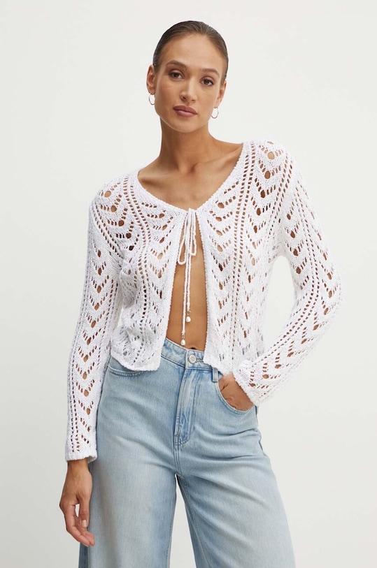 Miss Sixty cardigan 6L2RJ0320000 RJ0320 KNIT CARDIGAN alb 6L2RJ0320000