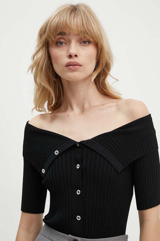 Miss Sixty cardigan 6L2RJ1570000 RJ1570 KNIT CARDIGAN negru 6L2RJ1570000