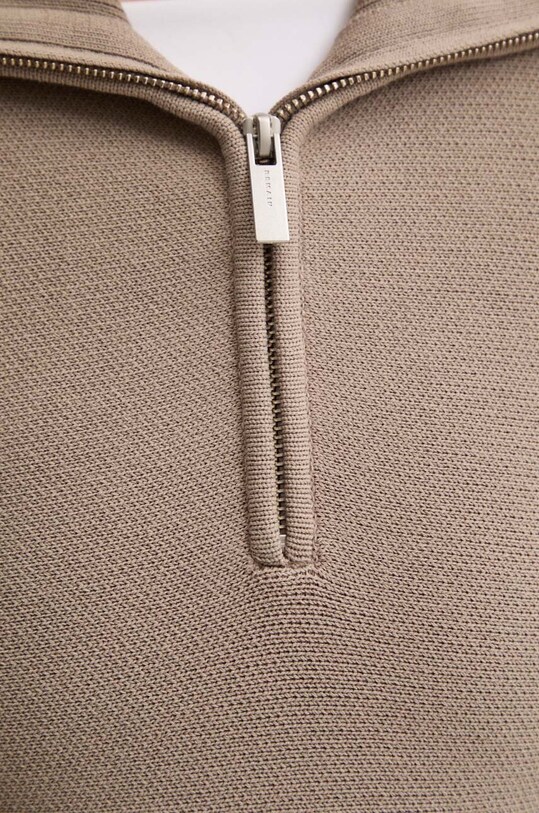 Remain pulover Zipped Collar Knit 5017693001 bej