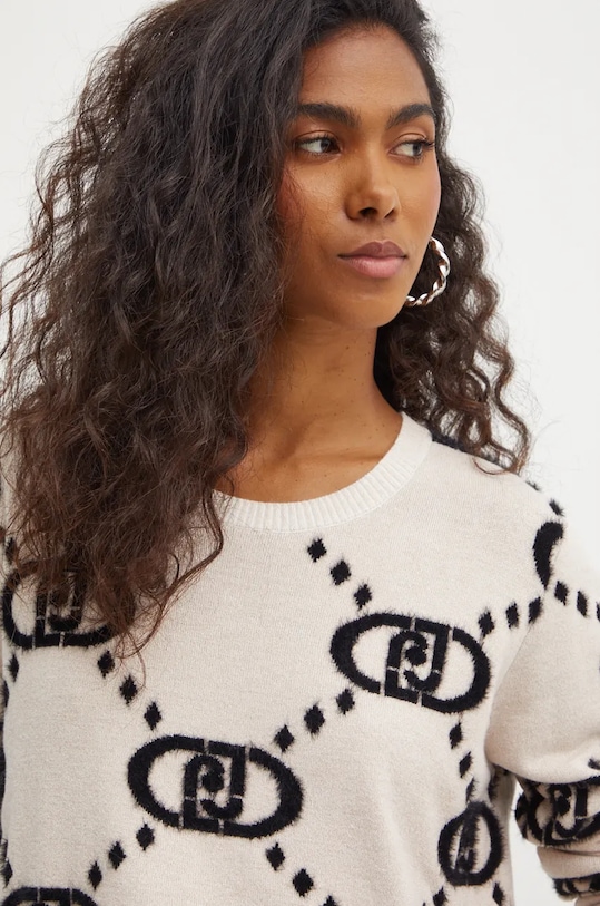 Liu Jo pulover bej TF4230.MA94O