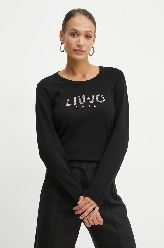 Svetr Liu Jo kulatý černá TF4286.MS63L