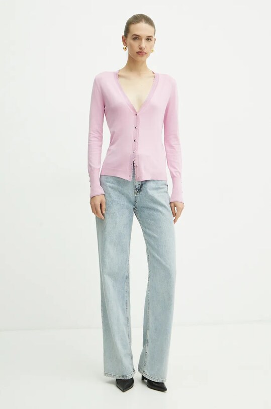 Πλεκτή ζακέτα Liu Jo WF4082.MS49I ροζ NC24
