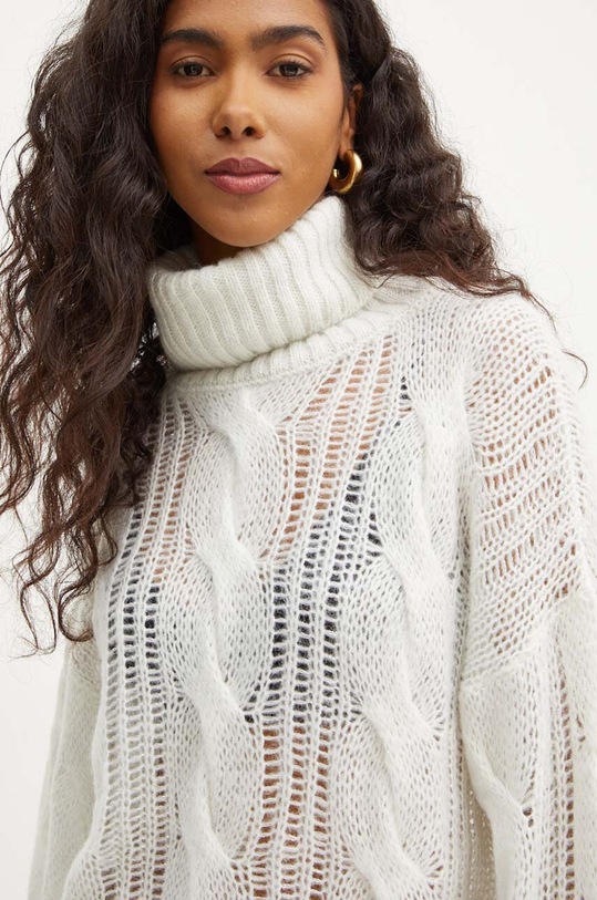 Liu Jo pulover din amestec de lana bej WF4329.MA58P