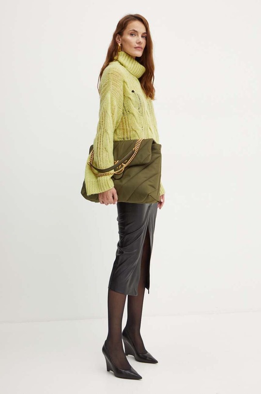 Свитер с примесью шерсти Liu Jo WF4329.MA58P зелёный AW24