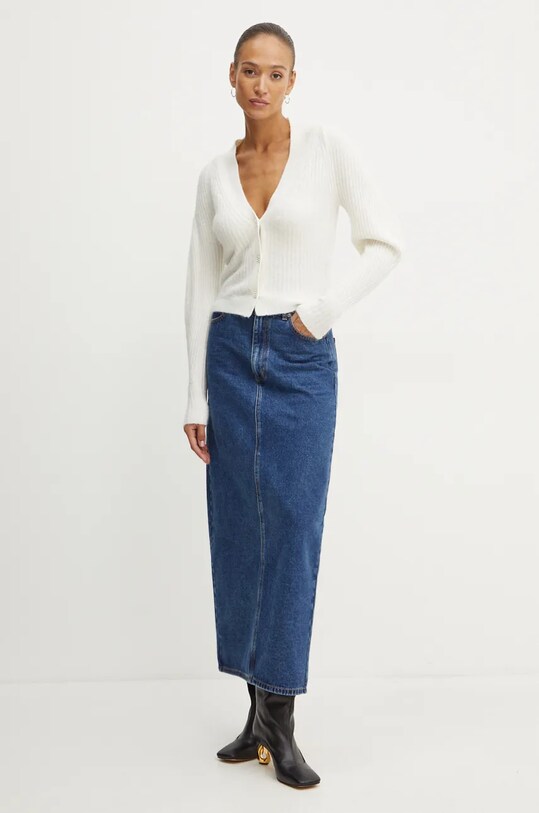 Liu Jo cardigan din amestec de lana bej WF4362.MA57P
