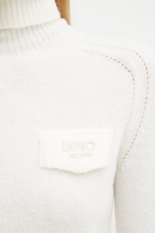 Pulover s dodatkom vune Liu Jo WF4363.MA49P bež