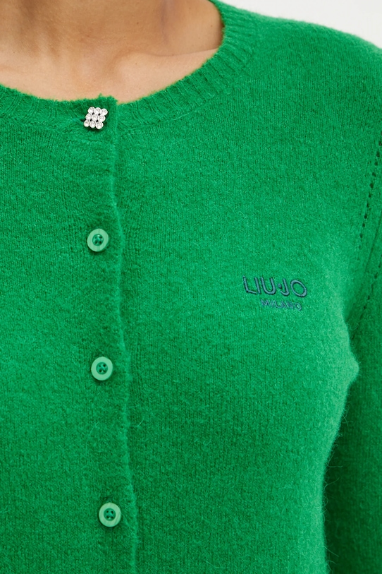 Вълнена жилетка Liu Jo WF4364.MA49P зелен