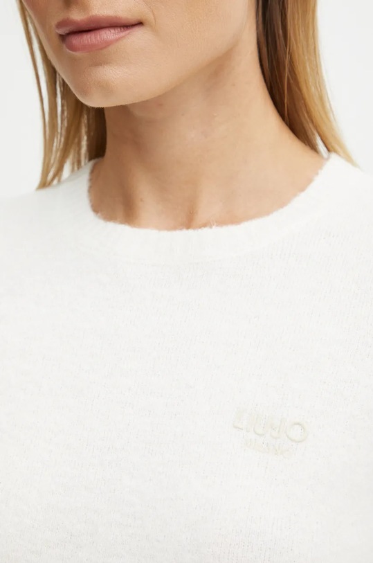 Πουλόβερ με προσθήκη μαλλιού Liu Jo WF4365.MA49P μπεζ