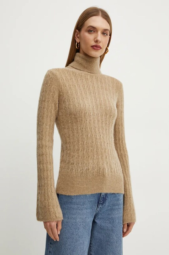 Liu Jo pulover grosime medie bej WF4389.MA43P