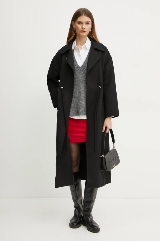 Γιλέκο από μείγμα μαλλιού Liu Jo WF4432.MA49P γκρί AW24