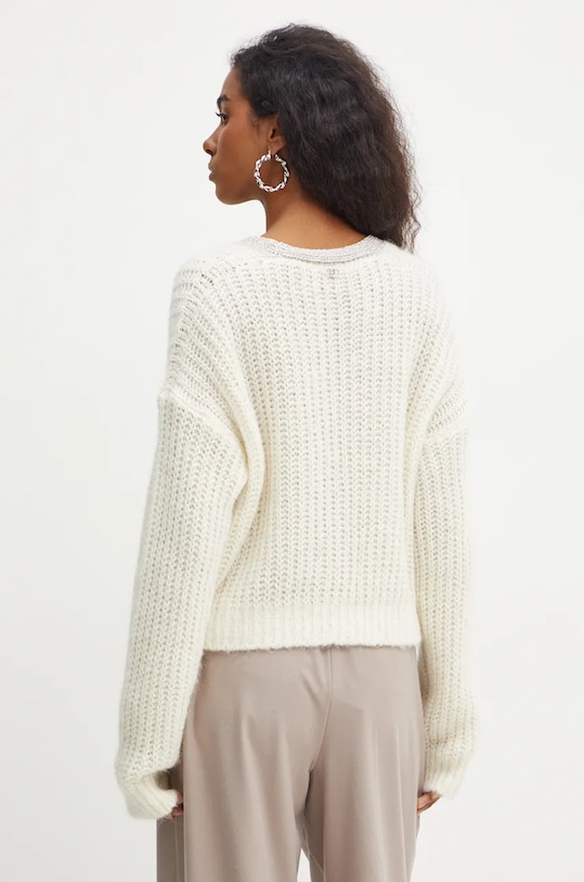 Îmbrăcăminte Liu Jo cardigan din amestec de lana WF4529.26054 bej